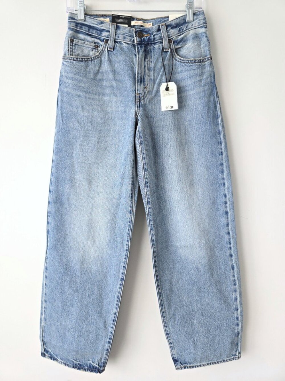 Levi's Premium Baggy Dad Jeans Straight Leg Light Wash Size 24 NWT